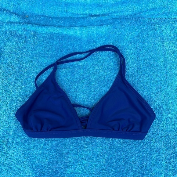 Sporti Active Tie Back Bikini Top Royal Blue UPF 50+ Removable pads COPY - Picture 4 of 5